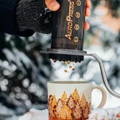 AeroPress Coffee Maker & Rhinowares Tall Grinder Aerobie AeroPress 14 AeroPress Coffee Maker & Rhinowares Tall Grinder Aerobie AeroPress