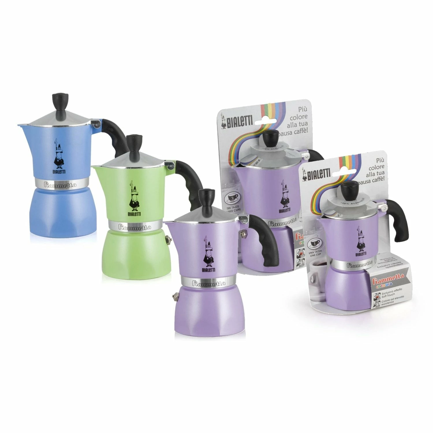 Bialetti Fiammetta Colours - 3 Cup 3 Bialetti Fiammetta Colours - 3 Cup