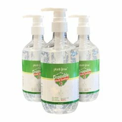 Plant Grow Sanitiser Hand Gel - 500ml 3 Pk Cafe Supplies
