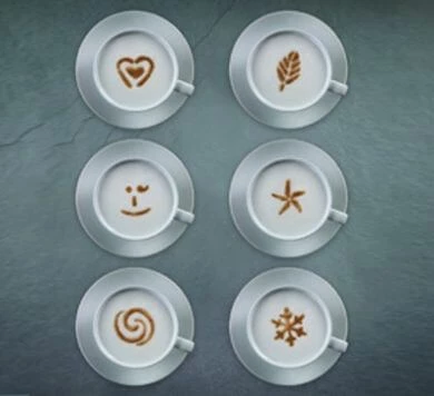Barista Tools Aerolatte 6-Piece Cappuccino Art Stencil Set 3 Barista Tools Aerolatte 6-Piece Cappuccino Art Stencil Set