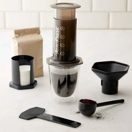 AeroPress Coffee Maker & Rhinowares Tall Grinder Aerobie AeroPress 2 AeroPress Coffee Maker & Rhinowares Tall Grinder Aerobie AeroPress
