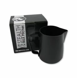 Rhinowares Black Stealth Milk Pitcher - 12oz/360ml